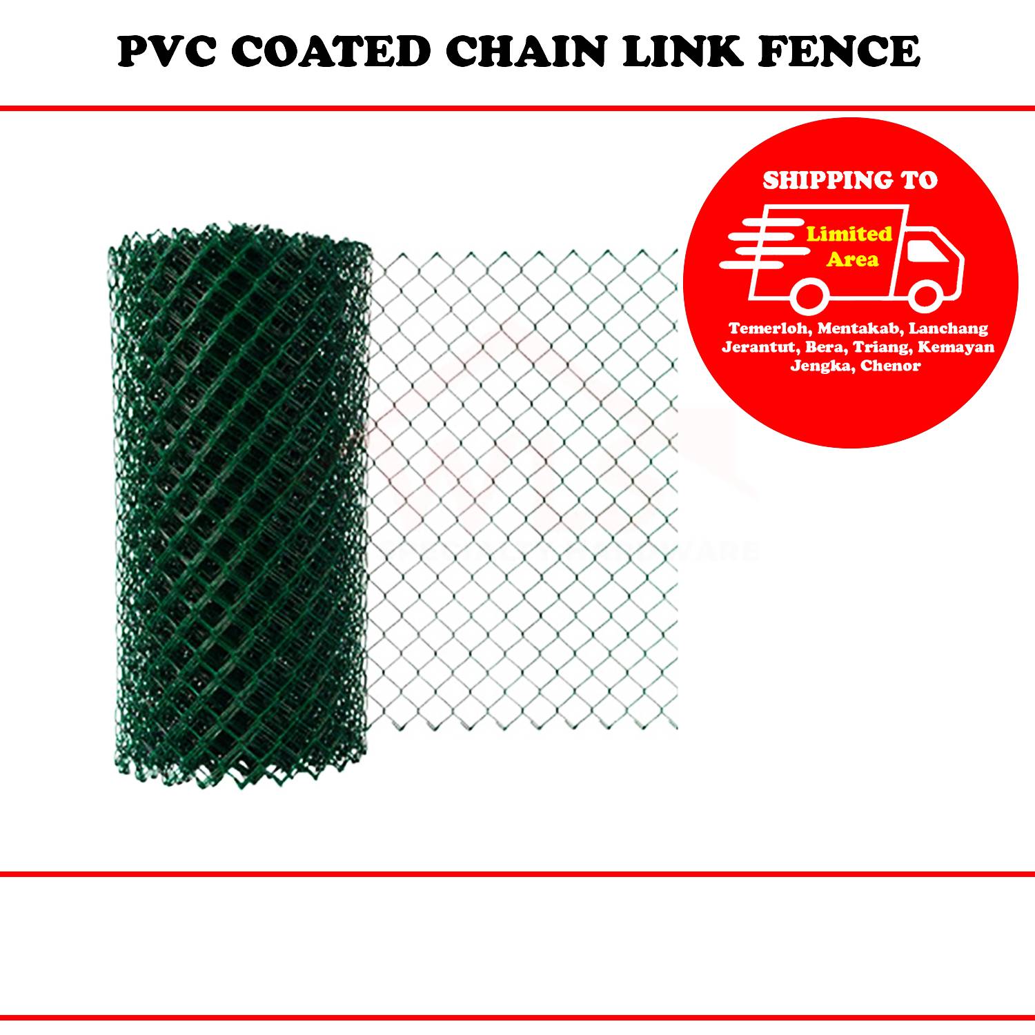 PVC COATED CHAIN LINK FENCE