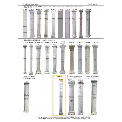 TIANG ROMAN 12' T12 Y