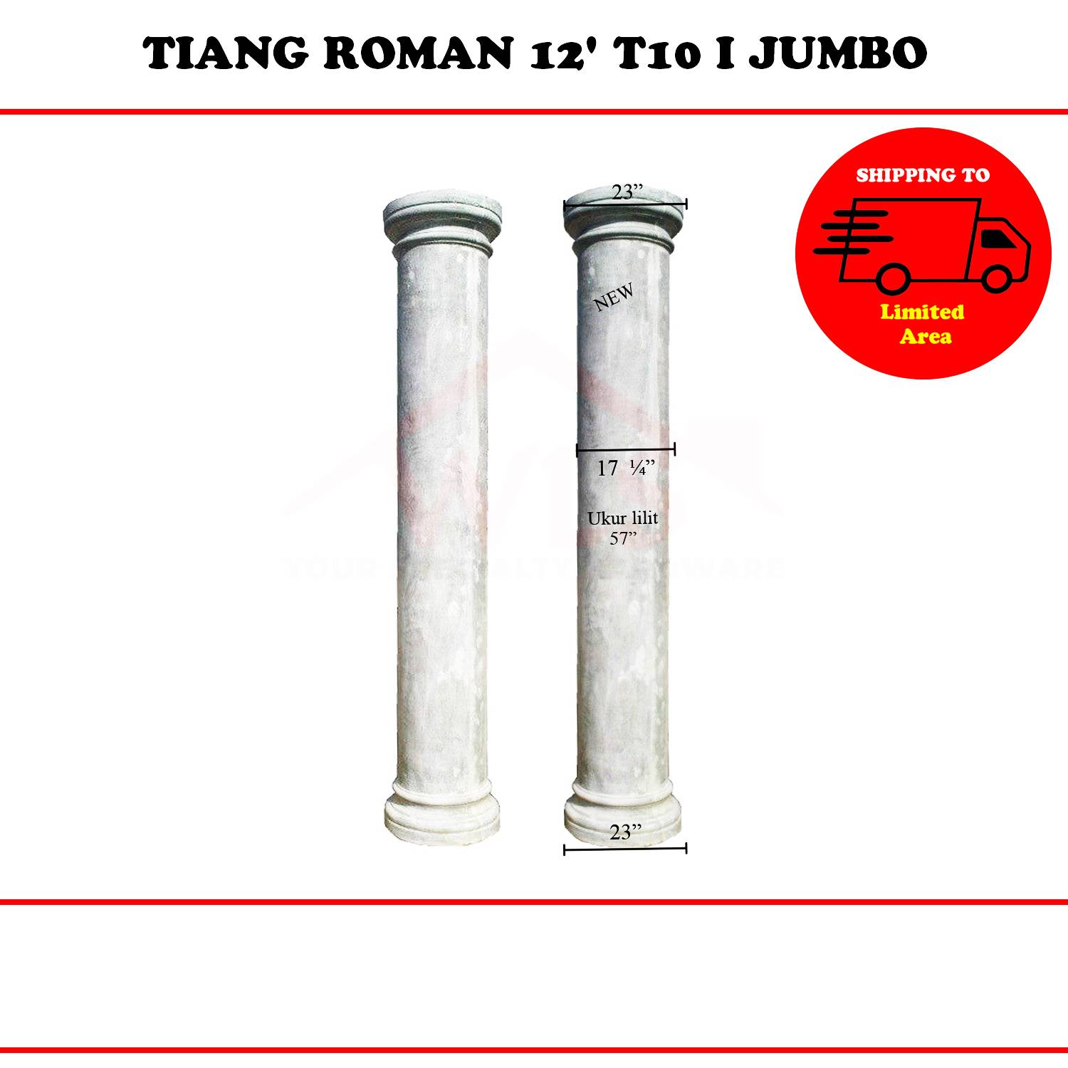 TIANG ROMAN 12' T10 I JUMBO