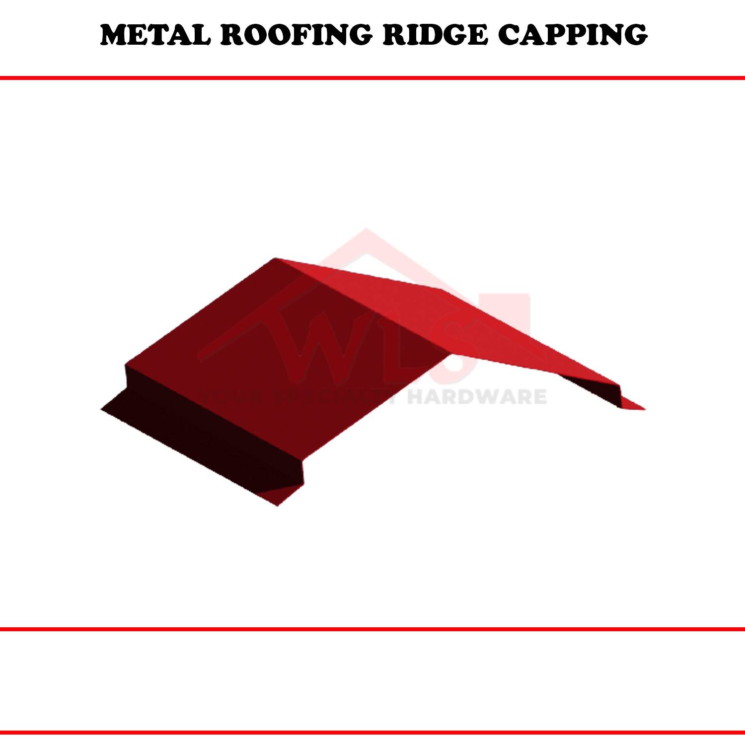 METAL ROOFING RIDGE CAPPING G30