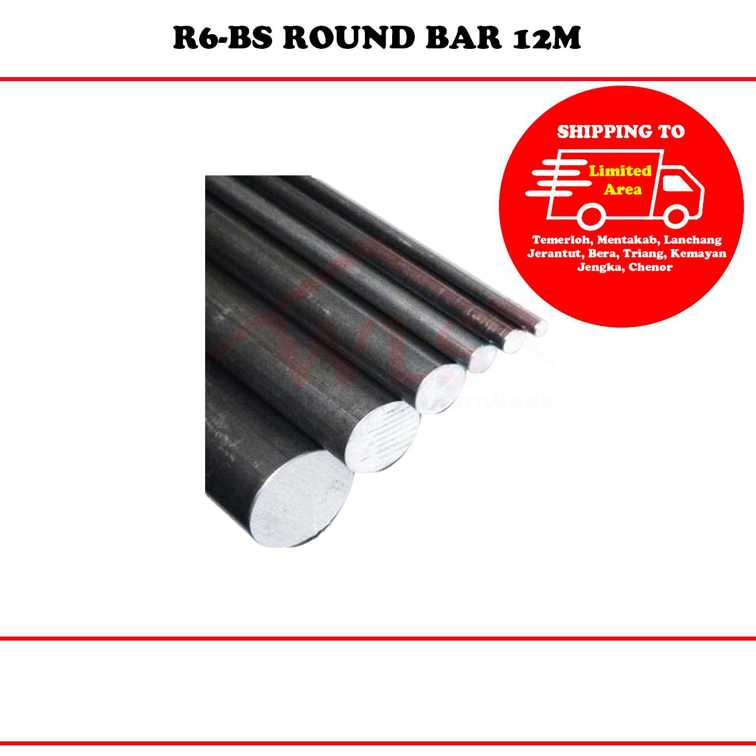 R6-BS ROUND BAR 12M