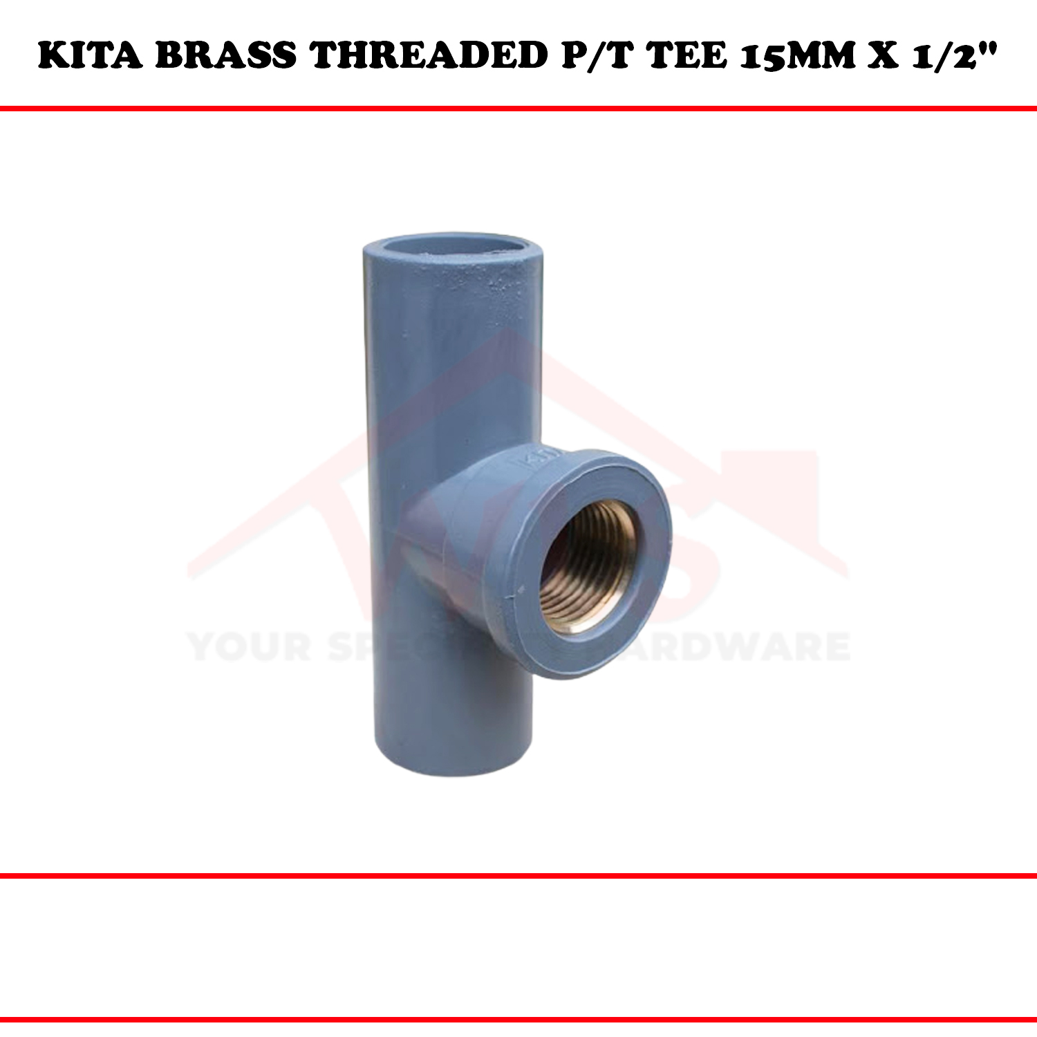 Threaded Ptes KITA BRASS THREADED P/T TEE
