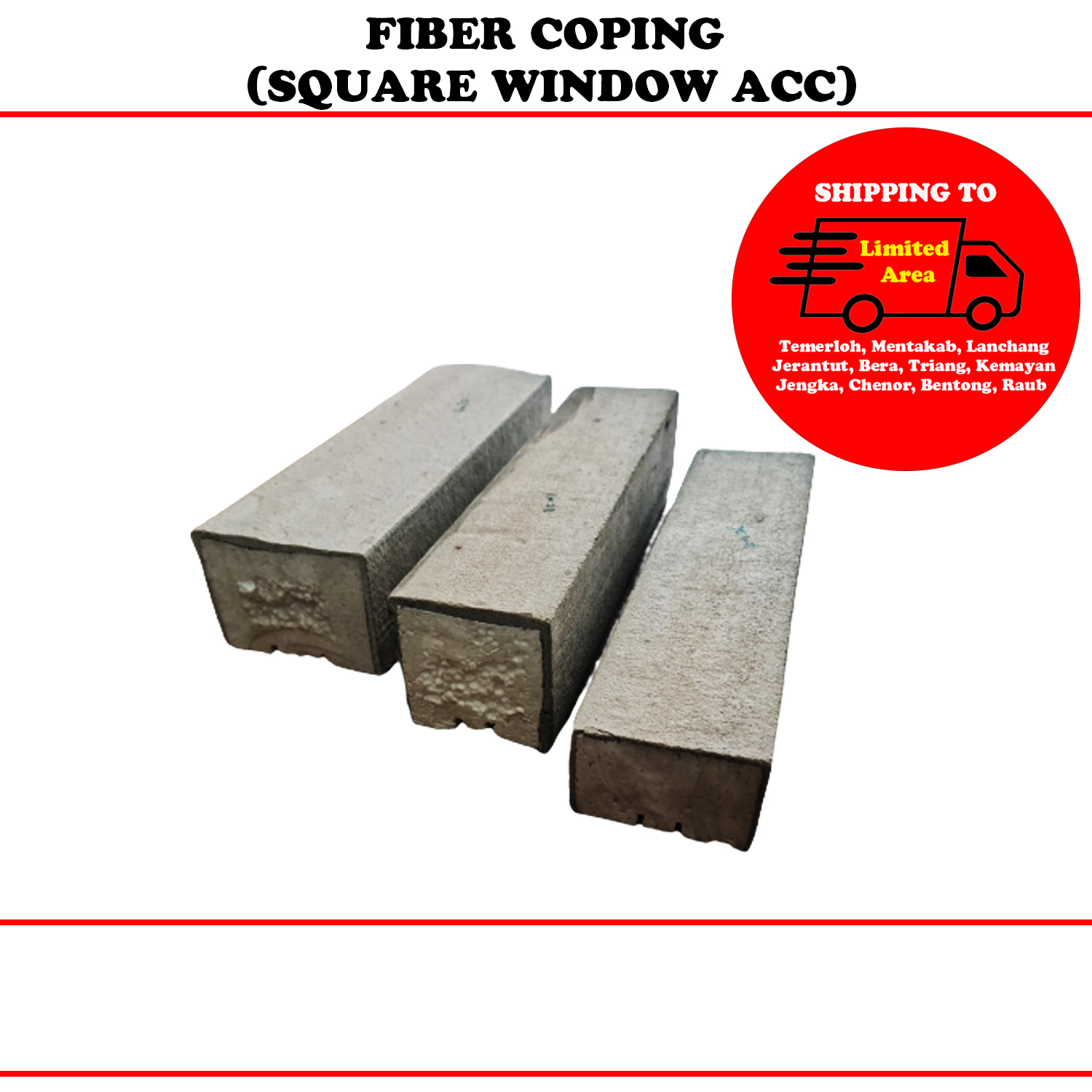 FIBER COPING (SQUARE WINDOW ACC)